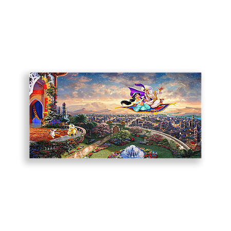 Capa Painel Retangular Sublimado - Aladdin Jasmine