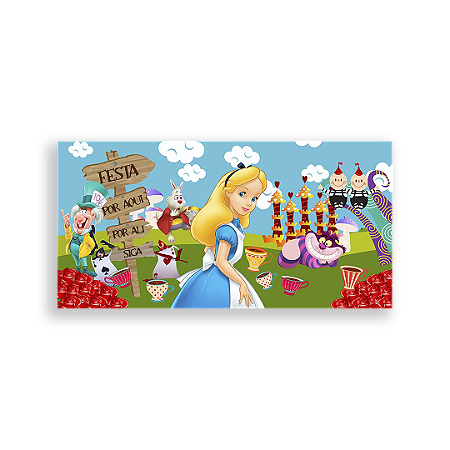 Capa Painel Retangular Sublimado - Alice
