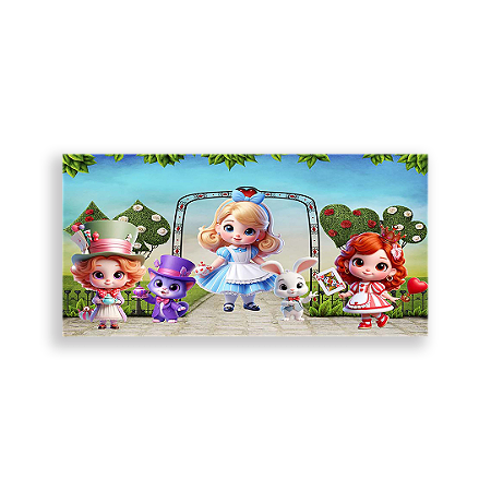 Capa Painel Retangular Sublimado - Alice