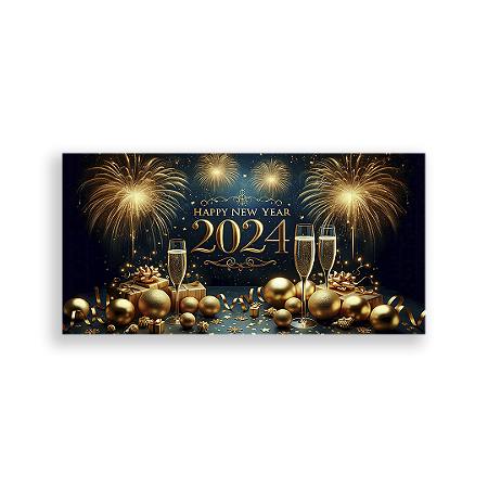 Capa Painel Retangular Sublimado - Ano Novo