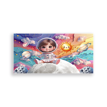 Capa Painel Retangular Sublimado - Astronauta