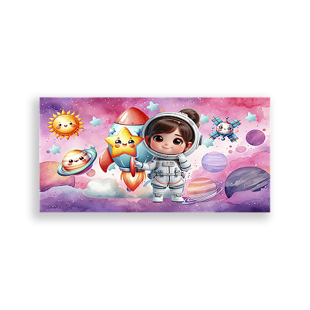 Capa Painel Retangular Sublimado - Astronauta