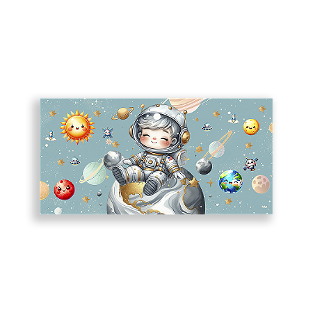 Capa Painel Retangular Sublimado - Astronauta