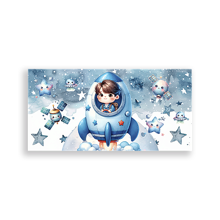 Capa Painel Retangular Sublimado - Astronauta