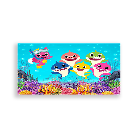 Capa Painel Retangular Sublimado - Baby Shark