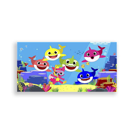Capa Painel Retangular Sublimado - Baby Shark
