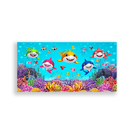 Capa Painel Retangular Sublimado - Baby Shark