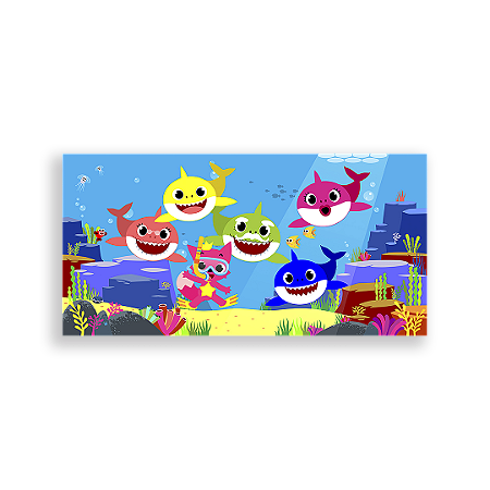 Capa Painel Retangular Sublimado - Baby Shark