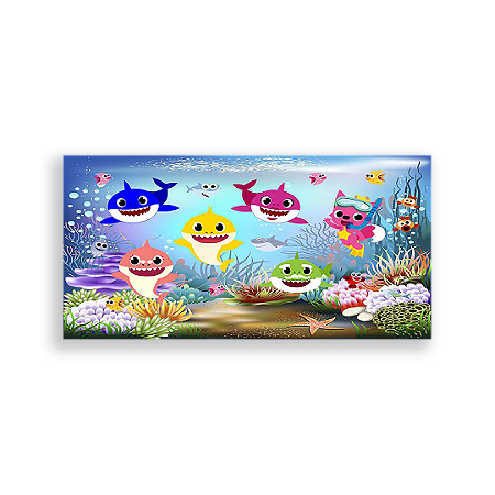 Capa Painel Retangular Sublimado - Baby Shark