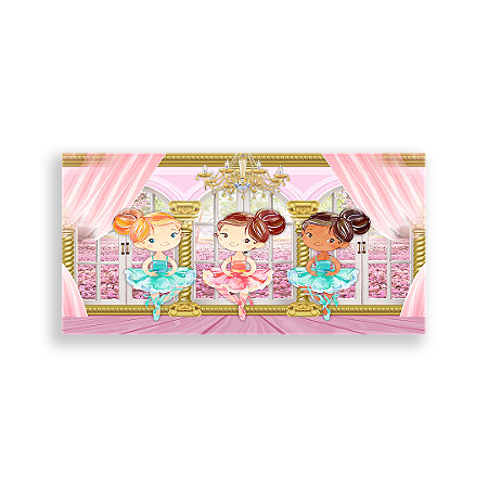 Capa Painel Retangular Sublimado - Bailarinas