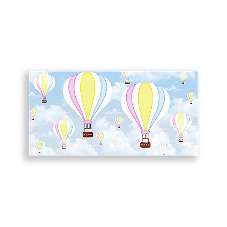 Capa Painel Retangular Sublimado - Balões