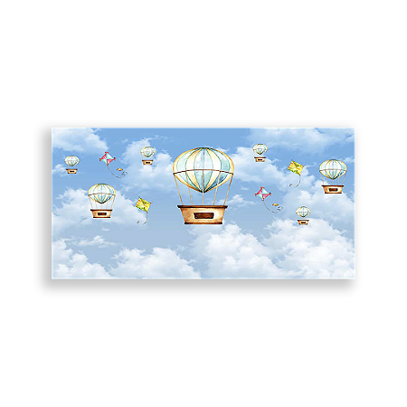 Capa Painel Retangular Sublimado - Balões