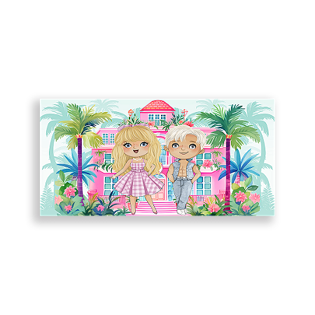 Capa Painel Retangular Sublimado - Barbie
