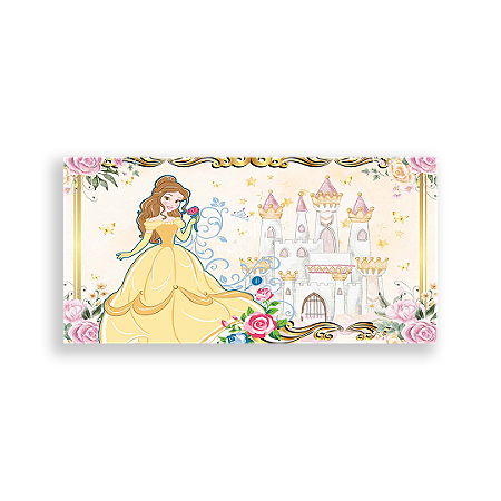 Capa Painel Retangular Sublimado - Bela E A Fera