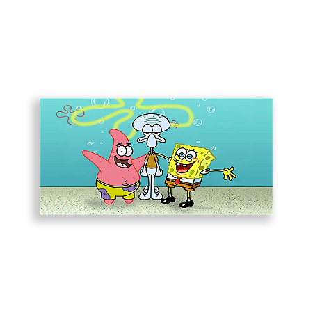 Capa Painel Retangular Sublimado - Bob Esponja