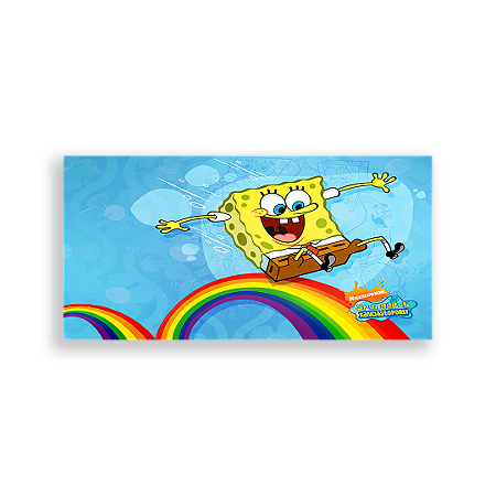 Capa Painel Retangular Sublimado - Bob Esponja