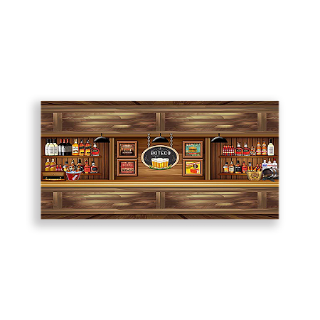 Capa Painel Retangular Sublimado - Boteco