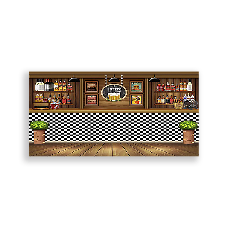 Capa Painel Retangular Sublimado - Boteco