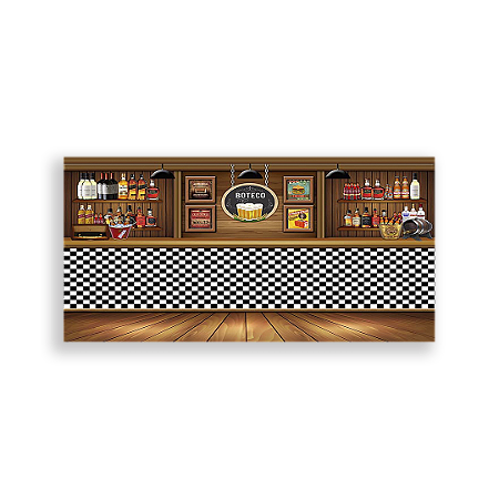 Capa Painel Retangular Sublimado - Boteco
