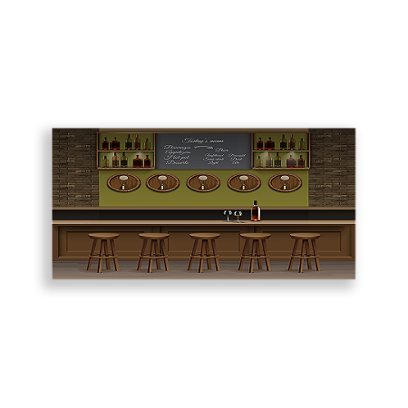 Capa Painel Retangular Sublimado - Boteco