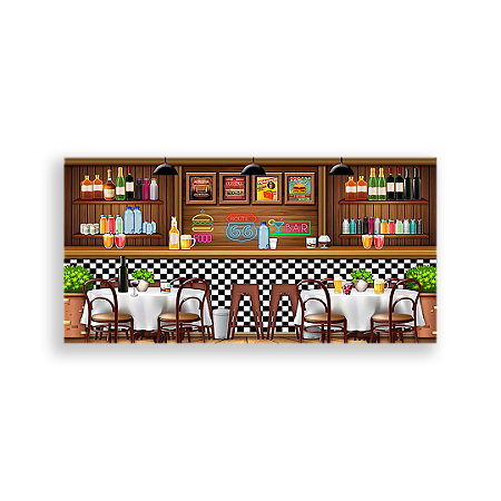 Capa Painel Retangular Sublimado - Boteco