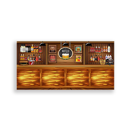 Capa Painel Retangular Sublimado - Boteco