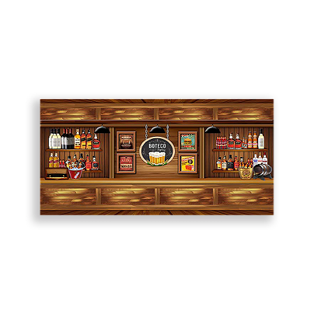 Capa Painel Retangular Sublimado - Boteco