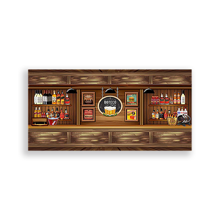 Capa Painel Retangular Sublimado - Boteco