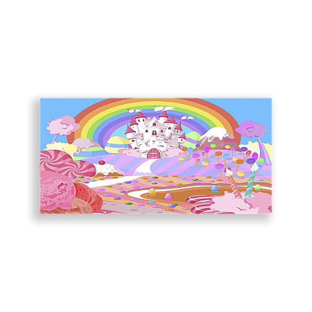 Capa Painel Retangular Sublimado - Candy Land