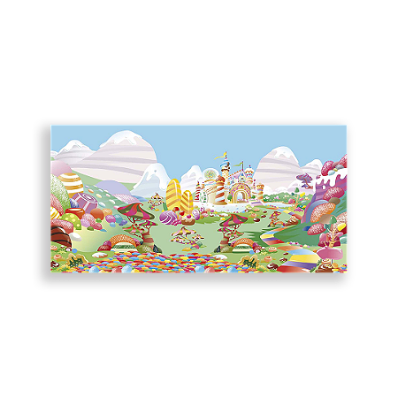 Capa Painel Retangular Sublimado - Candy Land