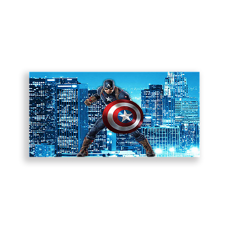 Capa Painel Retangular Sublimado - Capitão América