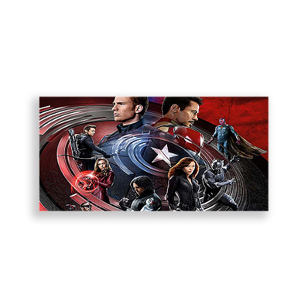 Capa Painel Retangular Sublimado - Capitão América