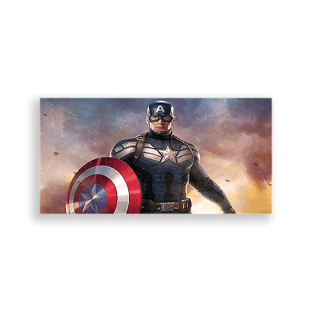 Capa Painel Retangular Sublimado - Capitão América