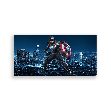Capa Painel Retangular Sublimado - Capitão América