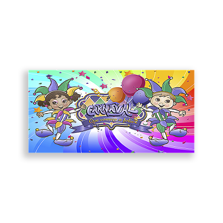 Capa Painel Retangular Sublimado - Carnaval