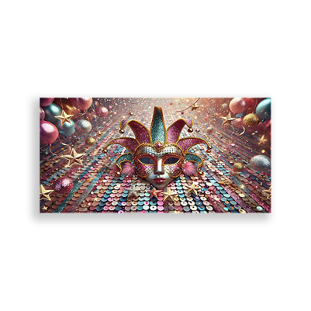 Capa Painel Retangular Sublimado - Carnaval