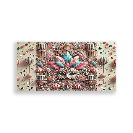 Capa Painel Retangular Sublimado - Carnaval