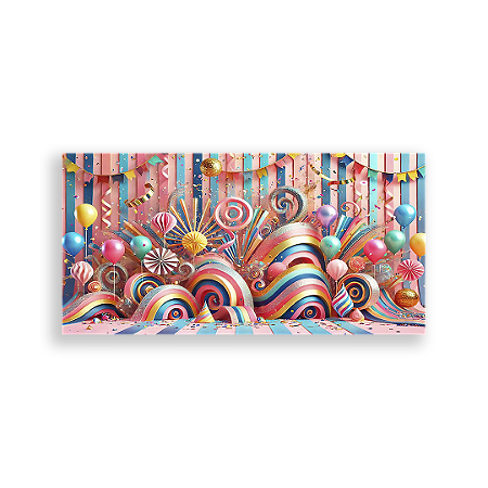 Capa Painel Retangular Sublimado - Carnaval