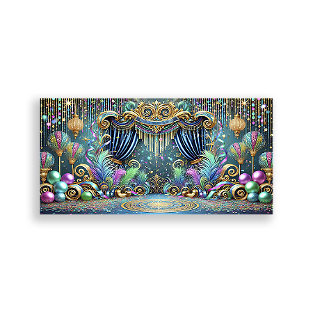 Capa Painel Retangular Sublimado - Carnaval