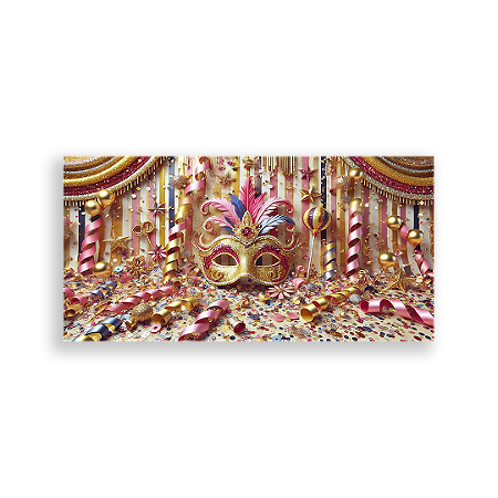 Capa Painel Retangular Sublimado - Carnaval