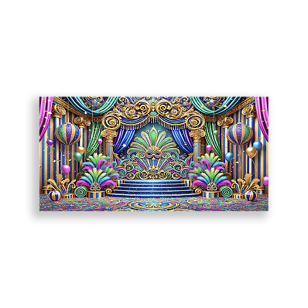 Capa Painel Retangular Sublimado - Carnaval