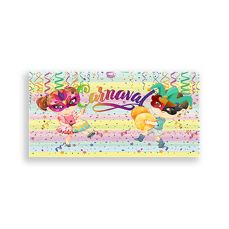 Capa Painel Retangular Sublimado - Carnaval