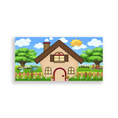 Capa Painel Retangular Sublimado - Casa De Bonecas