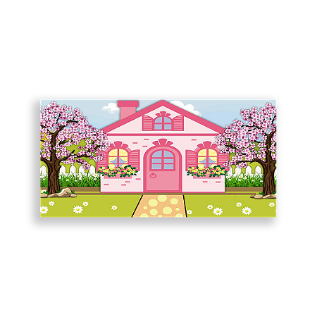 Capa Painel Retangular Sublimado - Casa De Bonecas