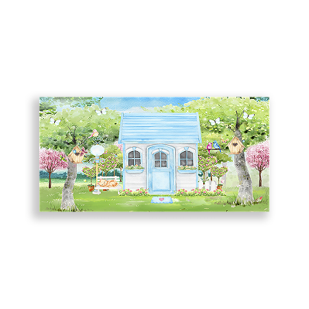 Capa Painel Retangular Sublimado - Casa De Bonecas