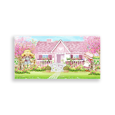 Capa Painel Retangular Sublimado - Casa De Bonecas