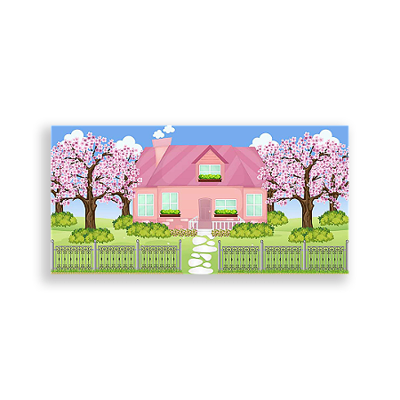 Capa Painel Retangular Sublimado - Casa De Bonecas