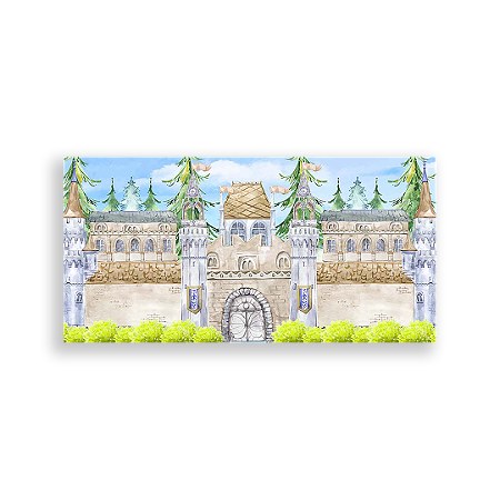 Capa Painel Retangular Sublimado - Castelos
