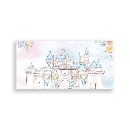Capa Painel Retangular Sublimado - Castelos
