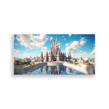 Capa Painel Retangular Sublimado - Castelos